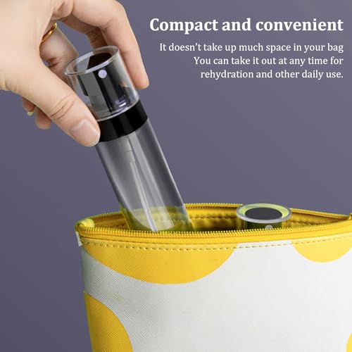 CYXZMYA 2 Stück Mini Sprühflasche, 12.6*3.7cm, 60ml, Leere Sprühflasche Befüllen, Plastik, Klein, Nachfüllbar, für Parfum, Wasser, Reinigungsflüssigkeit, Shampoo