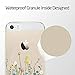 Unov Case for iPhone SE (2016) iPhone 5s iPhone 5 Clear with Design Embossed Pattern TPU Soft Bumper Shock Absorption Slim Protective Back Cover 4 Inch (Flower Bouquet)