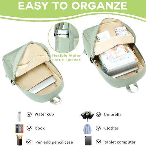 LOIDOU Mochila para meninas, mochilas escolares para o ensino fundamental e médio, mochilas para lap