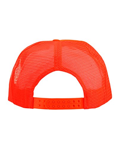 Image of NYFASHION101 Plain Mesh Trucker Hat - Breathable 6-Panel Daily Snapback Cap, Customizable Ideal for DIY Embroidery & Patches