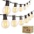 Outdoor String Lights,55FT Shatterproof LED Patio Lights with 30 Dimmable Plastic G40 Bulbs,2200K Waterproof Hanging Lights String,Connectable Outside Lights for Backyard,Cafe,Porch,Deck,E12 Base
