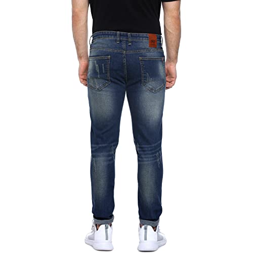 Image of CAHOOT Men's Denim Jeans for Regular Wear | Denim Fabric | Slim Fit | Jeans Crafted with Comfort Fit and High-Performance for Everyday Casual Wear