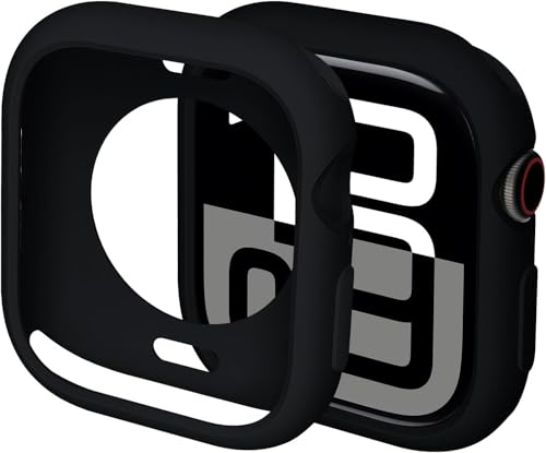 Image of OJOS Soft TPU Case Compatible for Apple Watch Series 10 46mm, Lightweight and Slim Cover All-Around Protective Case for iWatch 46mm, Black