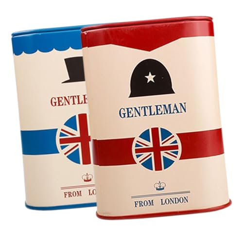 ERINGOGO Estuche Para Almacenaje De Cuchillas De Afeitar De Seguridad 2 Unidades Tamaño Compacto Diseño Metálico Para Peluquería Profesional Entorno De Cuidado Personal Colores Azul y Rojo