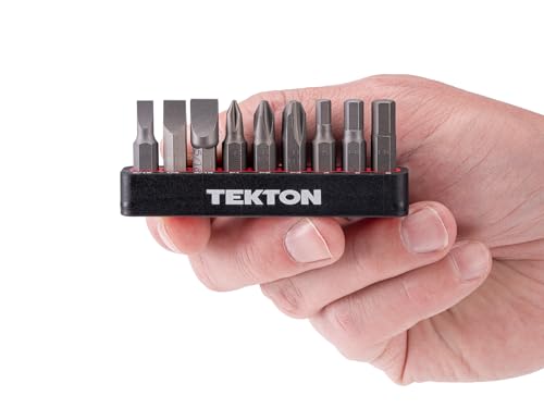 Image of TEKTON 1 /4 Inch Bit Set with Rail, 9-Piece | DZZ93004