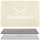 Sansibar Badematte 50x80 cm – Badvorleger, Badteppich aus Reiner Baumwolle – Oeko-TEX, rutschfest und waschbar – Sylt-Design - Sand