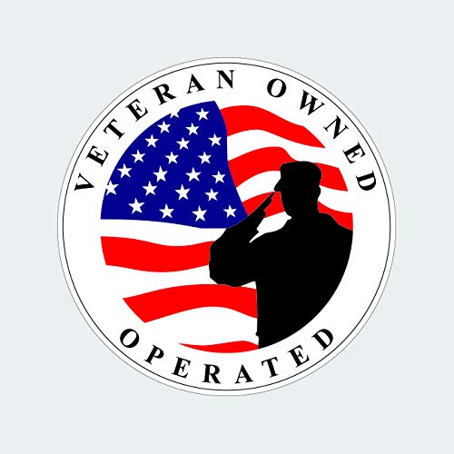 Veteran Owned Business Veteran Owned Operated Sticker Decal - Self Adhesive Vinyl - Weatherproof - Made In USA Business Support Military Troops Vet Veterans Support Small Business - Foto 10