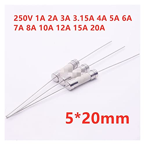 Fusible céramique 5x20mm avec broche pour stopper les surcharges électriques