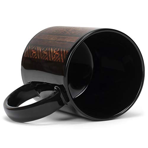 Taza de cerámica Dicksons 11 onzas negra miniatura 6