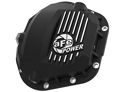 aFe POWER Pro Series Front Differential Cover Black w/Machined Fins - #46-71100B - Ford F-250/F-350 99-23 (Dana 50 / Dana 60 / Dana 61 Axles)