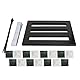 Gitarrenpedal, Schwarz Gitarre Pedalboard Pedal Board E-Gitarre Effekthalter für Gitarre Gitarre Effektpedale