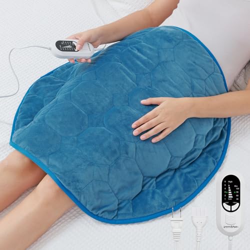 immtree Weighted Heating Pad for Deeper Pain Relief, 7lbs XXXL Size(29x24) with Fast Heat Technology, Heated Blankets for Adults, Relief for Back and Shoulder and Knee