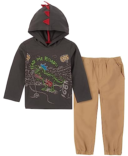 Image of Kids Headquarters Boys' 2-piece Hoodie & Pant Set, Everyday Casual Wear, Ultra-soft & Comfortable Fit