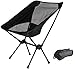 Sedia da campeggio pieghevole nera con borsa da trasporto compatta ultra leggera pieghevole sedia da spiaggia sedie da pesca
