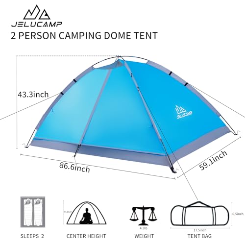 JELUCAMP 1/2/4/5/6 Person Dome Tents for Camping の商品画像 1