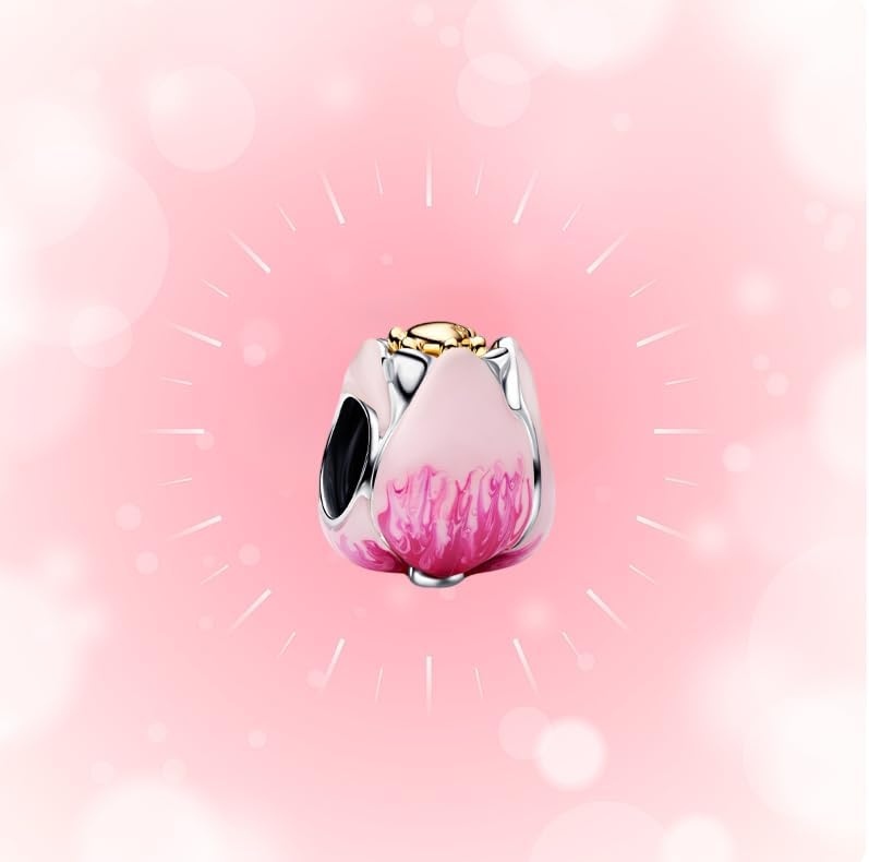 Mother Heart Charms for Bracelets Love Mom Flowers Charm Jewellery for Women - Image 5