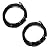 Extension Ladder Replacement Rope Compatible with Werner AC30-2 Extension Ladder - Works with All Aluminum & Fiberglass Extension Ladders Parts #6316509 (Black, 2 Pack)