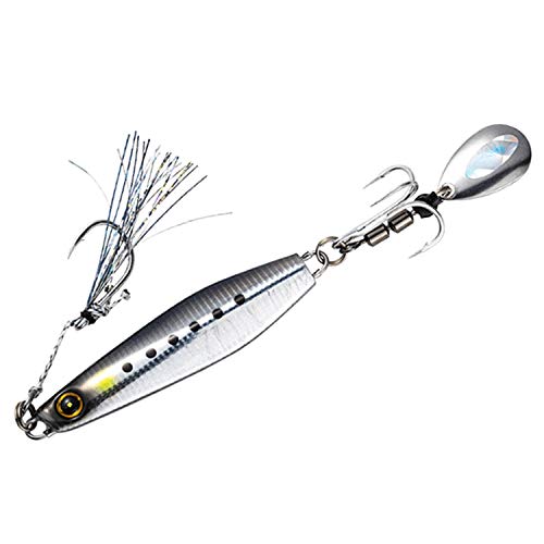 Hayabusa FS417 Jack Eye Makimaki Metal Jig, 2.1 oz (60 g), 1 Lively Sardine