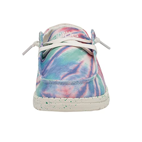 Image of HEYDUDE Women's Wendy Chambray | Women's Shoes | Women's Lace Up Loafers | Comfortable & Light-Weight