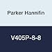 Parker Hannifin V405P-8-8 Brass Truck Valve with Round Handle, 1/2" Female Thread x 1/2" Male Thread