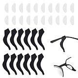 20stk Nasenpads und 12stk Ohrbügel, Hochwertige Rutschfeste Silikon-Nasenpads und Ohrbügel Zubehör für Smart Glasses Kompatibel mit Headliner (Gen 2)/Skyler