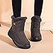 Lomelomme Winterstiefel Damen Stiefel Gefüttert Winterschuhe: Wasserdicht Flach rutschfeste Warme Schneestiefel Leicht Flache Bequem Kurze Stiefel Winter Stiefel Schlupfstiefel Walkingschuhe Boots