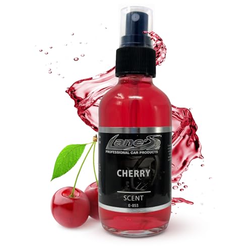 Image of LANE'S Premium Car Air Freshener Spray | Water-Based | 4oz | Cherry | Long-Lasting Automotive Scent Spray | Food, Pet, Odor Deodorizer for Cars, Trucks, SUVs, Interior Leather, Carpet, Upholstery