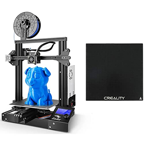 Official Creality Ender 3 3D Printer Fully Open Source With Resume Printing Function Diy 3D Printers With Tempered Glass Upgraded Build Plate Printing Surface Heated Bed 235X235Mmx4Mm #TOP25