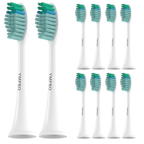 YMPBO 10 Pack Toothbrush Replacement Heads Compatible with TAO Clean Sonic Toothbrush Adults Tooth Brush Head Toothbrush Heads Refill Medium Bristles Whitening