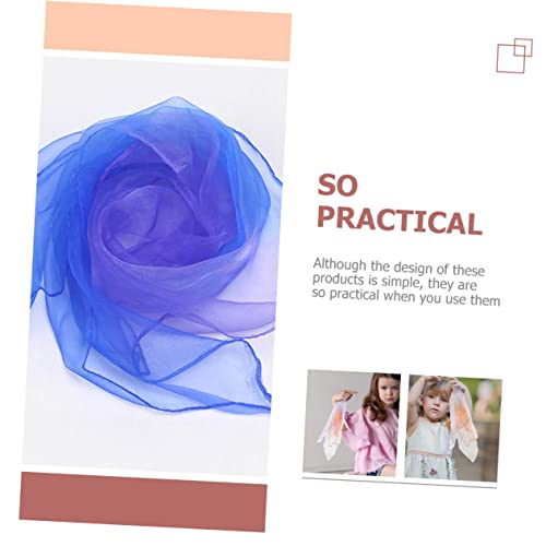 6pcs Fashionable Square Dance Scarves Juggling Scarves for Boys and Girls Stage Performance Props Dance Accessories Colorful Play Random Color3