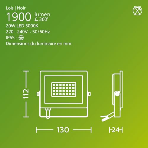 Projecteur Extérieur Philips Lois - vue 3