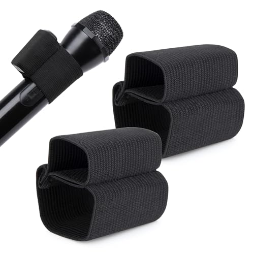 YOUSHARES Flexibles Elastisches Band für DJI Mic - Mikrofon Zugband Dehnbund, DJI Mic 1/2 Stretchband Federband Elastisches Mikrofonhülle für Vlog und Live-Stream (2 Stück)