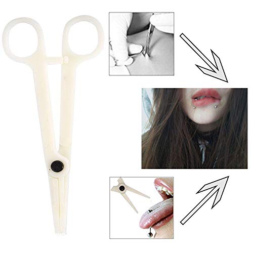 Body Piercing Forceps - WZPB 25 PCS Body Piercing Clamps Professional Nose Piercing Forceps Disposable Body Septum Forceps For Nose Belly Ear Piercing Forceps Piercing Tattoo Piercing Supplies