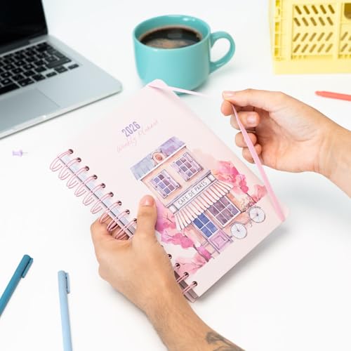 Grupo Erik Kalender 2026 Buchkalender Terminplaner 2026 A5 Watercolor - Jahreskalender mit Wochenplaner - Terminkalender 2026 A5 - Merch Geschenke