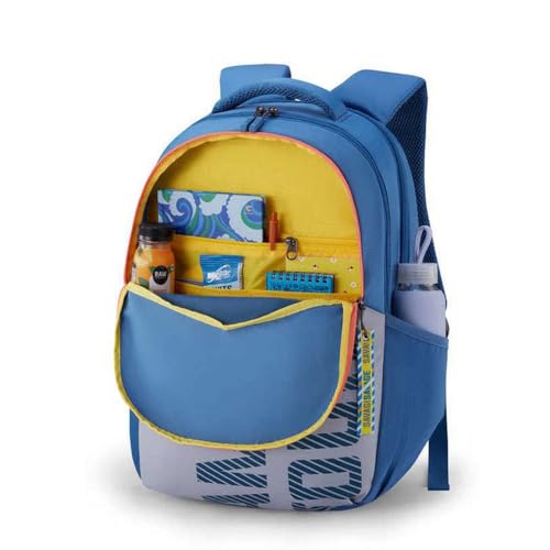 Image of American Tourister Sest 3.0 Style 03, Large 3 Compartment Backpack, 26L with Spacious Interiors Bags For School, Office, College, Gift For Men & Women - Blue