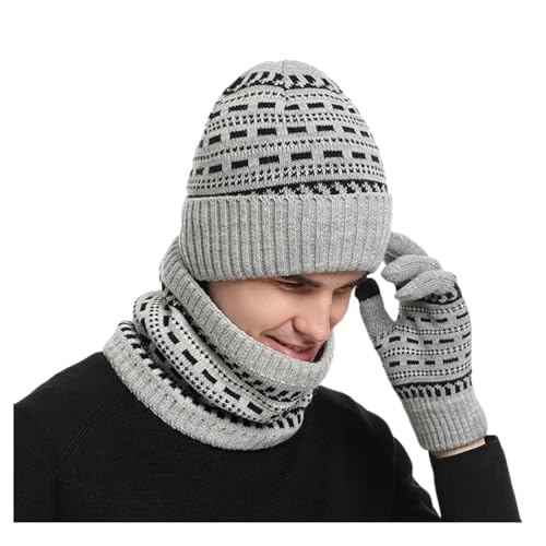 Bonnet écharpe homme hiver chaud contre le vent et le gel