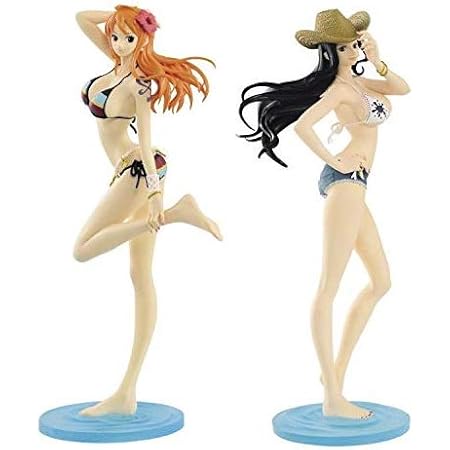 Amazon ワンピース Glitter Glamours Color Walk Style ナミ ロビン フィギュア 通常カラーver 2種セット フィギュア ドール 通販