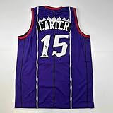Facsimile Autographed Vince Carter Toronto Purple Reprint Laser Auto Basketball Jersey Size Men's XL