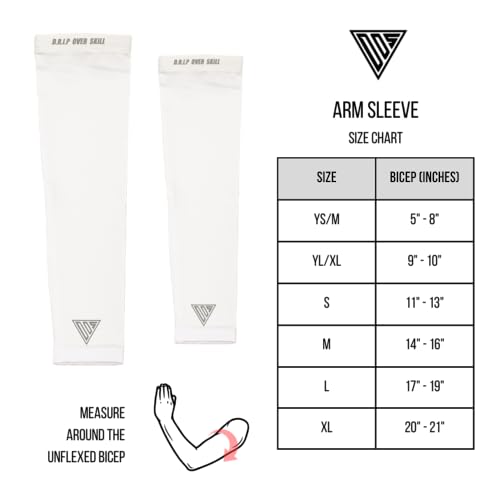 D.R.I.P Over Skill Football Compression Arm Sleeves, Reduce Muscle Fatigue, UPF 50 Sun Protection, Wicks Moisture3
