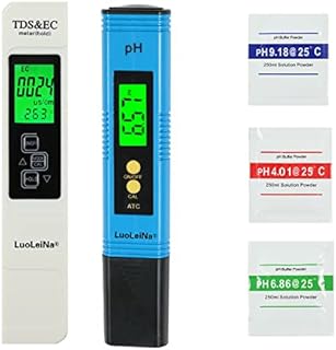 LuoLeiNa pH Meter for Water and Tds Meter, 0.01 High Accuracy Lab pH Tester, pH Tester Digital Pen for Water,pH & Tds Meter Combo 4 in 1 pH TDS EC Temperature Meter