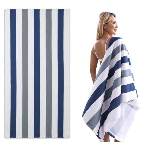 Ferdilan 4 Pieces Beach Towel Set,30x60 inches Striped Beach Towels Soft Camping Travel Towels, Lightweight Quick Dry Pool Towels for Beach Shower Towels Swim Towels Absorbent for Adults by Ferdilan - Used condition - US$18.99