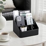 Remote Control Holder, Nightstand Organizer, Desk Caddy (Black) - Image 2