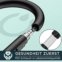 FORIOUS Wasserhahn Küche, Hoher Bogen Küchenarmatur, Matt Schwarz – Ansicht 8