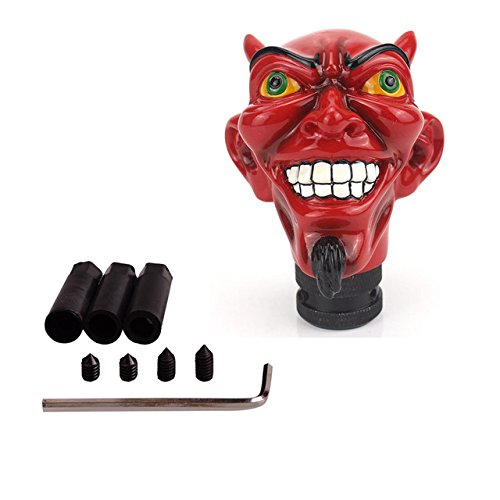 Car Shifter Red Monster Auto Gear Stick Head Angle Red Devil Automatic