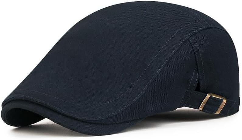 Plain Cotton Mens Flat Cap Fashion Newsboy Beret Caps