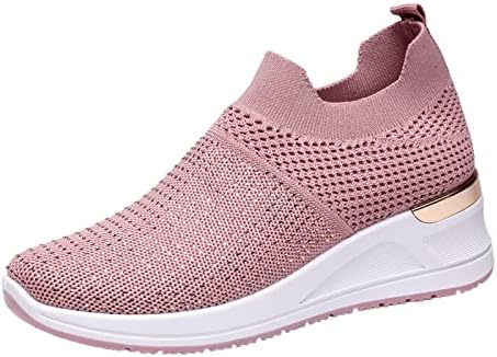 Closed-Toe 2022 Spring Sneakers Women Casual Breathable Sport Shoes Women Wedge Running Shoes For Women Athletic Tennis Walking Breathable Sneakers Fashion Sport Shoes Slip On Athletic Tennis Shoes