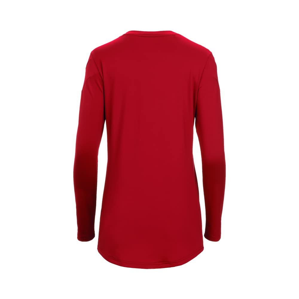 Mizuno Girls' Balboa 6 Long Sleeve Volleyball Jersey, Red, Medium