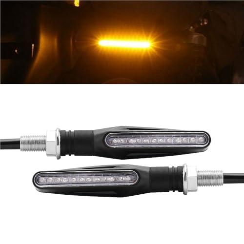 Feu arrière moto effet jet d'eau avec indicateurs stop LED