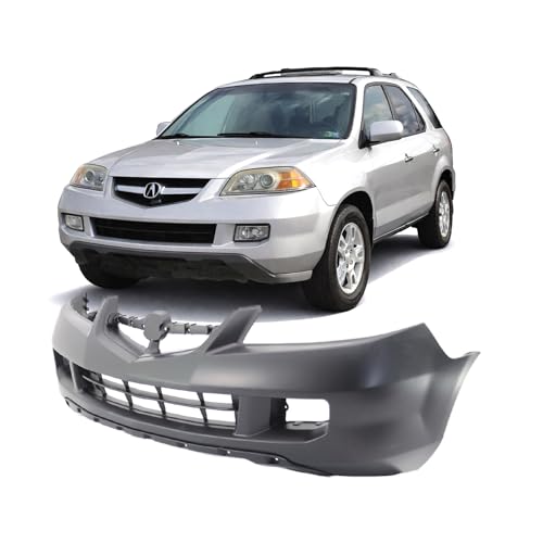 Image of FitParts Compatible with Acura MDX 2004-2006 Front Bumper Cover | Primed, With Fog Light Holes, Ready to Paint, OEM 04711S3VA80ZZ, AC1000150