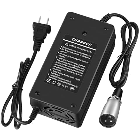 24V 5A Battery Charger for Lakematic,Pride Mobility,Electric Bike,Wheelchair,Drive Medical,Golden Technologies,Shoprider, Jazzy Power Chair, Rascal 200T/500T/301 PC 24BC5000TF-1 EA1065 180 X-CEL Cover